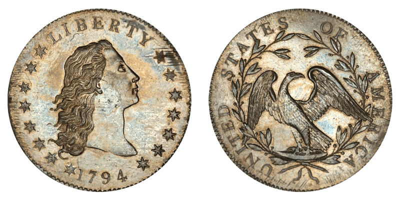 1794 Flowing Hair Dollar - Silver Plug