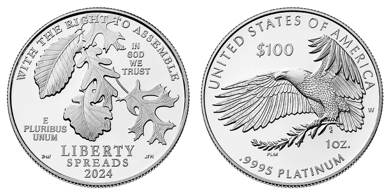 2024 American Eagle One Hundred Dollar Platinum