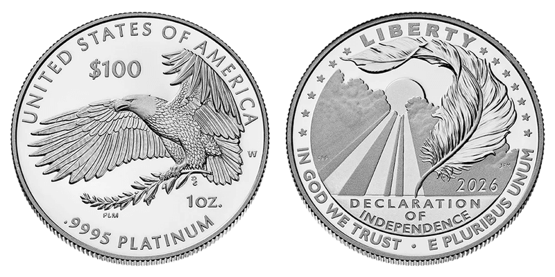 2026 American Eagle One Hundred Dollar Platinum