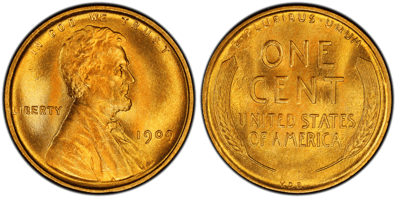 1909 Lincoln Wheat Cent - VDB