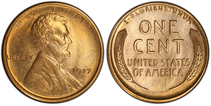 1917 (S) Lincoln Wheat Cent
