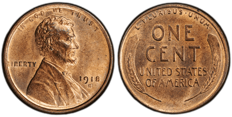 1918 (S) Lincoln Wheat Cent