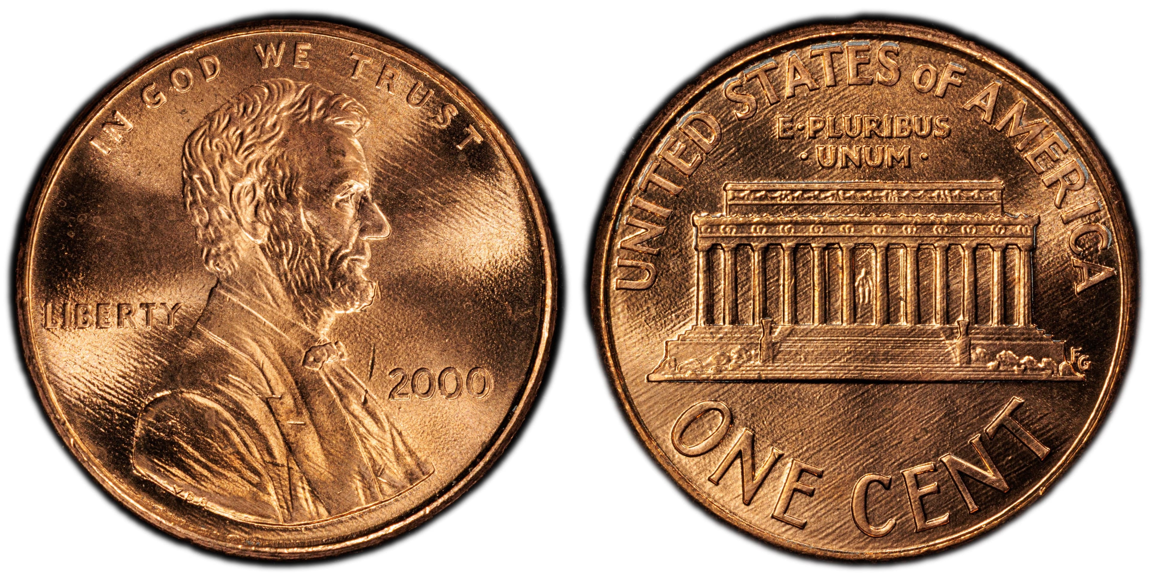 2000 (P) Lincoln Memorial Cent - Wide AM Reverse TRN 001
