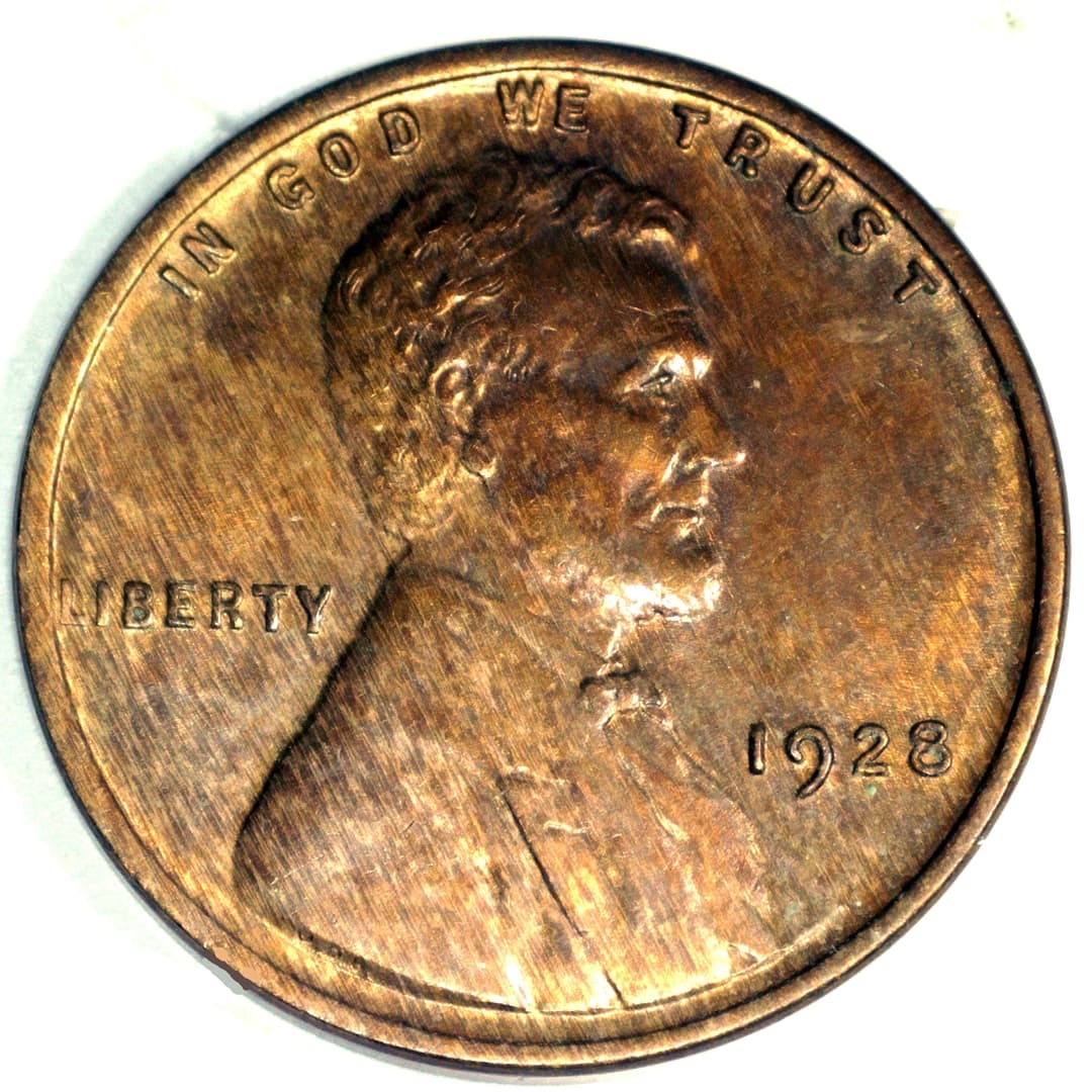 1928 Lincoln Wheat Cent - IAM 001