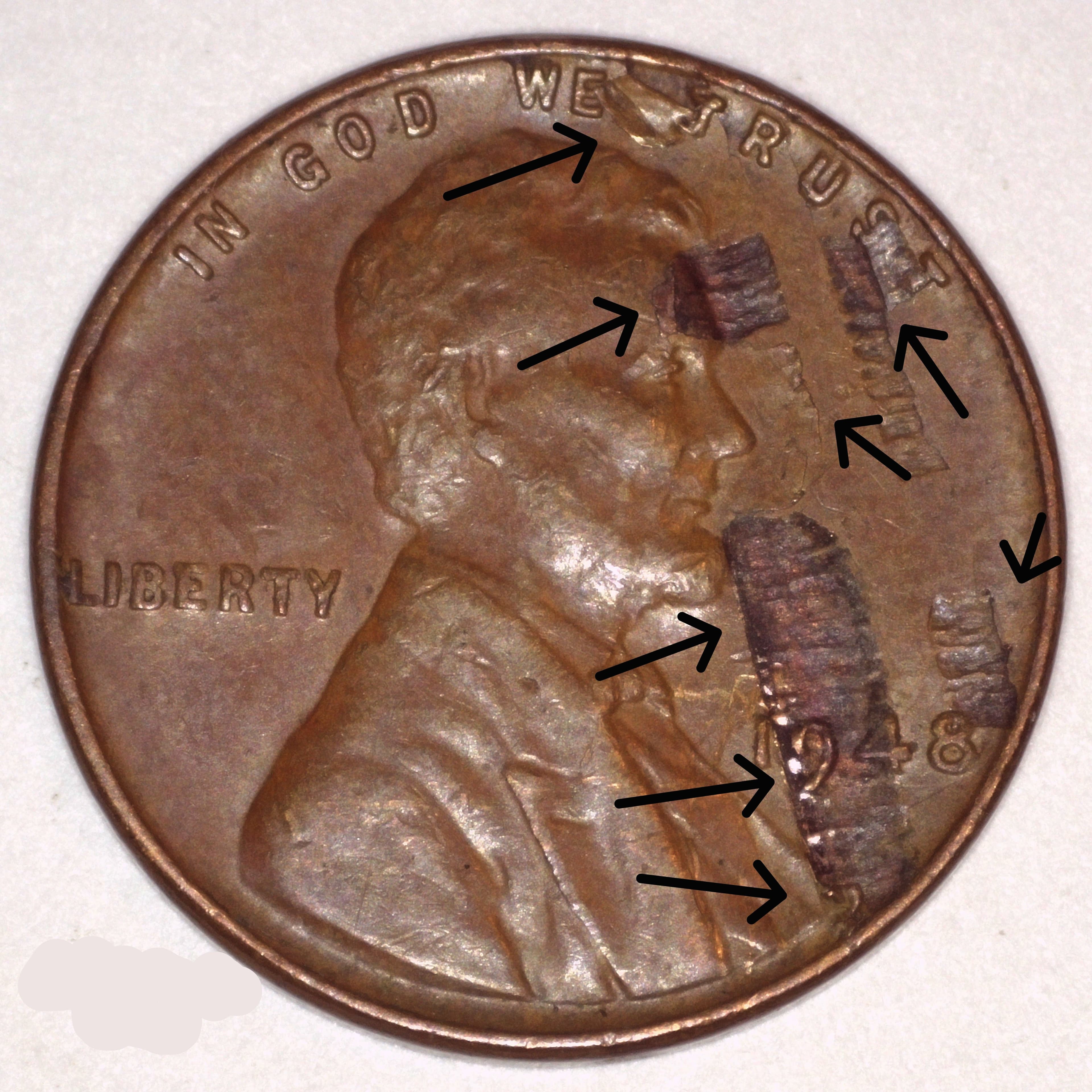 1948 Lincoln Wheat Cent - LAM 001